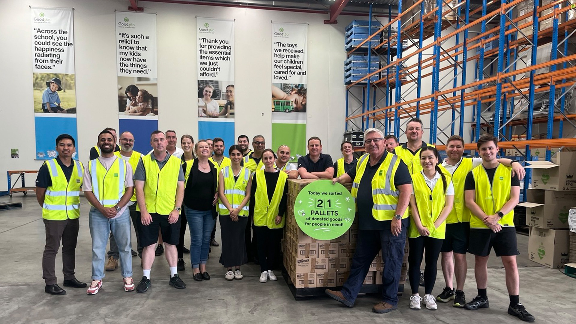 Goodman volunteers at Good360